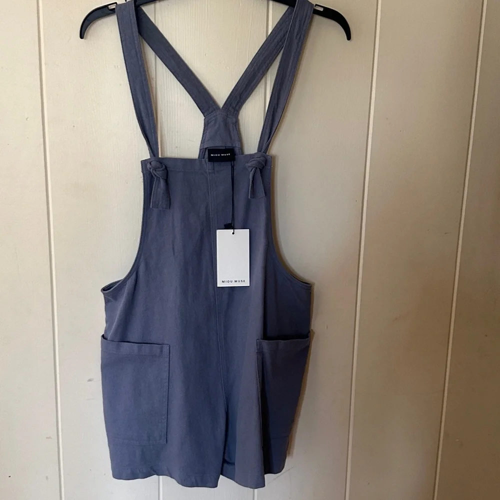 Blue Overalls with Pockets - Picture 1 of 2